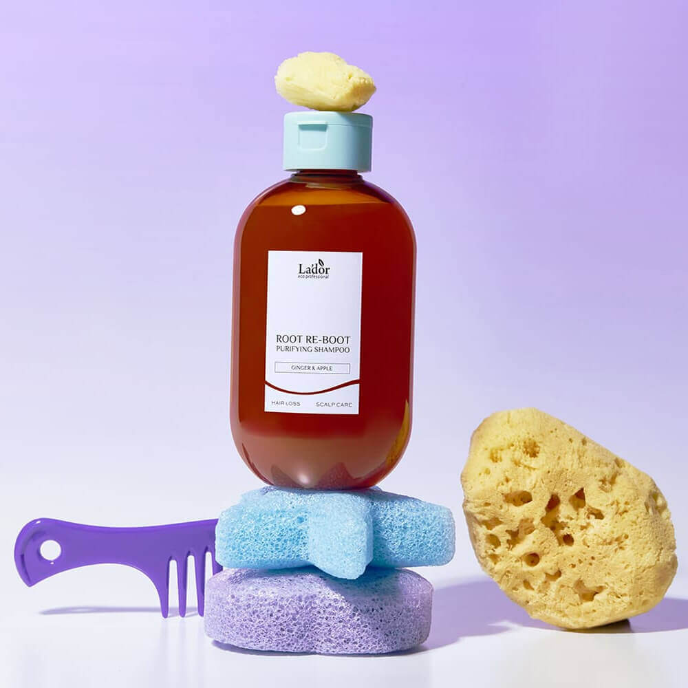 Шампунь для чувствительной кожи головы Lador Root Re-Boot Purifying Shampoo Ginger & Apple