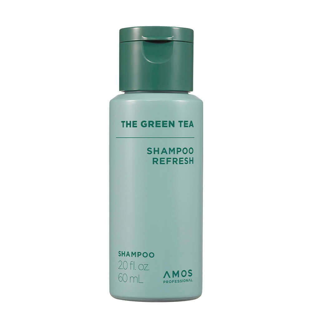 Шампунь с зелёным чаем для жирной кожи головы Amos Professional The Green Tea Shampoo Refresh 60 мл