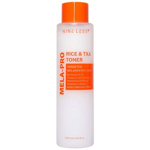 Осветляющий рисовый тонер NINE LESS MELA-PRO Rice & TXA Toner