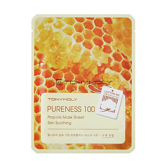 Тканевые маски Tony Moly Pureness 100 Mask Sheet Propolis - Прополис