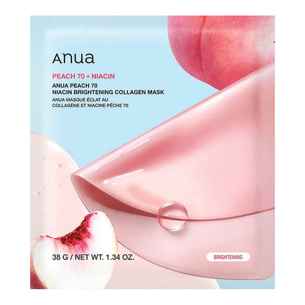 

Гидрогелевая маска Anua, Peach 70 Niacin Brightening Collagen Mask