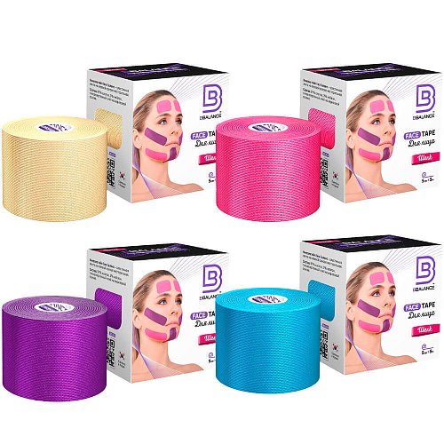 Кинезио тейп для лица из шёлка BB Face Tape™ 5 см*5 м