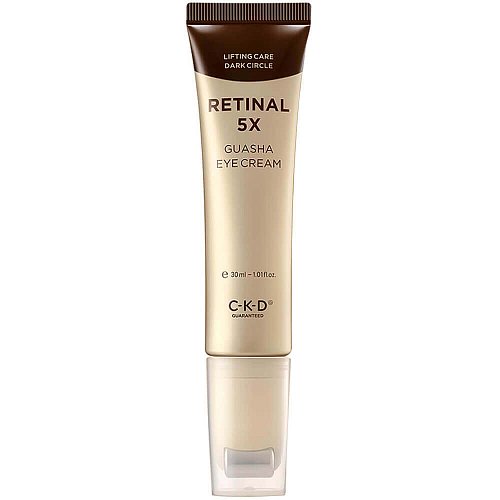 Омолаживающий крем для век с роликовым массажёром CKD Retinal 5X Guasha Eye Cream