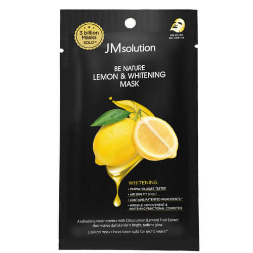 Тканевая маска с экстрактом лимона JMsolution Be Nature Lemon & Whitening Mask