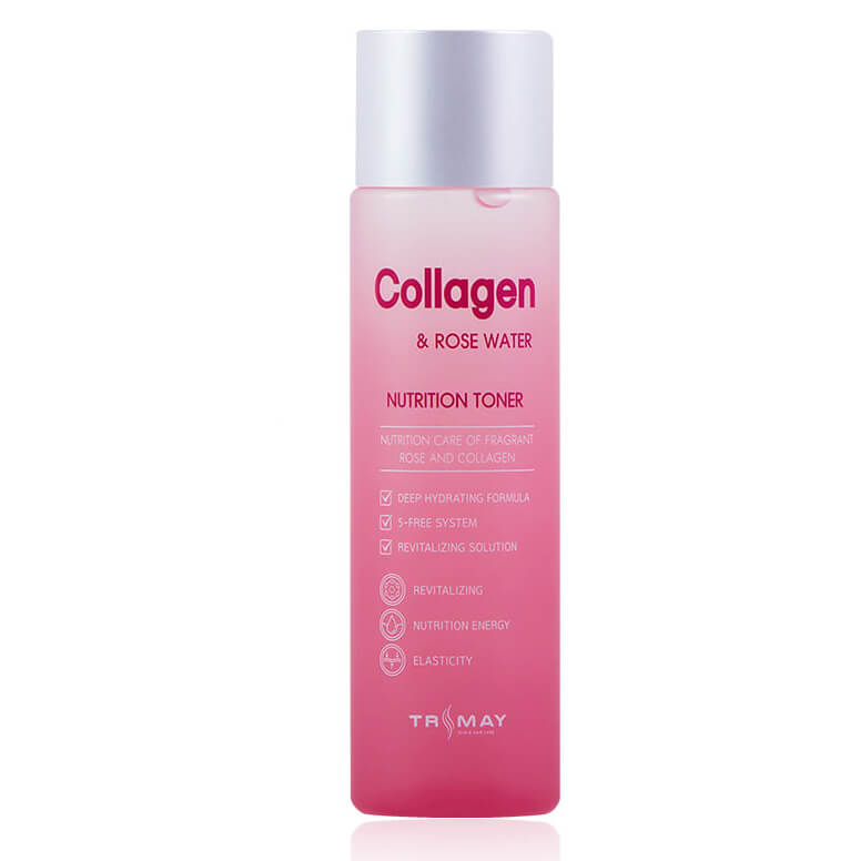 Увлажняющие тонеры для лица Trimay Collagen Rose Water Nutrition Toner