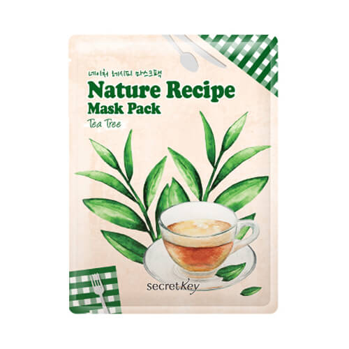 Тканевые маски Secret Key Nature Recipe Mask Pack Tea Tree - Чайное дерево