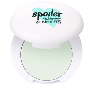 Матирующая компактная пудра Tony Moly Spoiler Oil Paper Pact 02. Tea Tree Mint - Зеленая пудра с чайным деревом