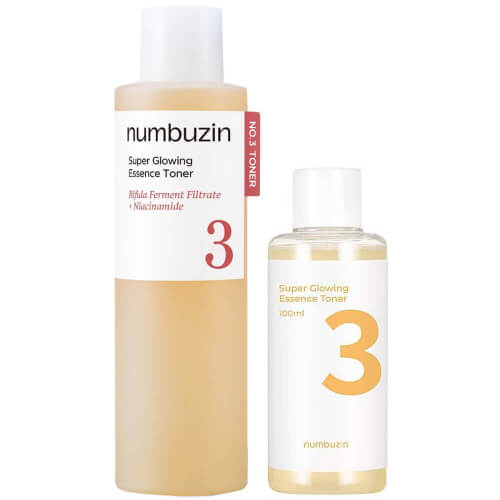Выравнивающий тонер-эссенция для сияния кожи numbuzin No.3 Super Glowing Essence Toner