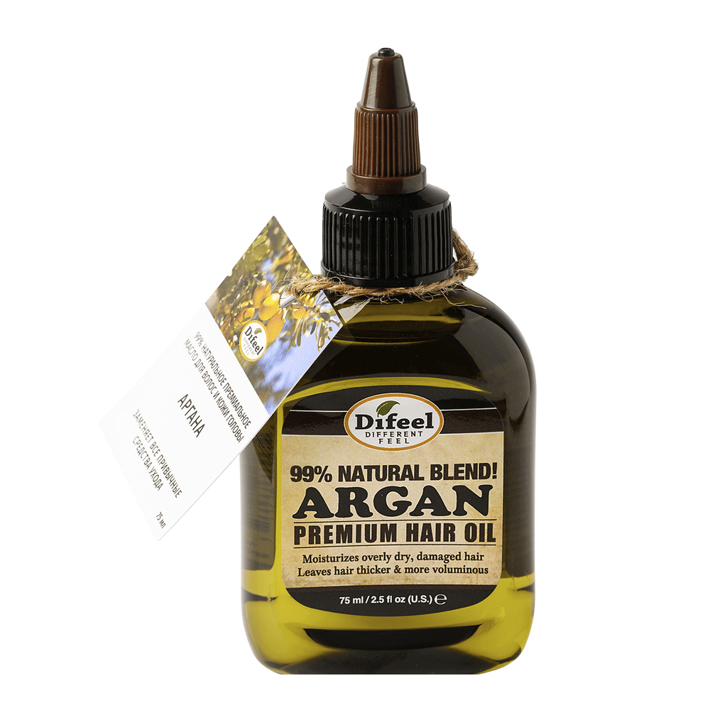 

Премиальное натуральное масло для волос с арганой Difeel Natural Blend Argan Premium Hair Oil