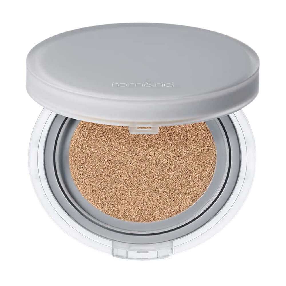 Стойкий тональный кушон с полуматовым финишем rom&nd Nu Zero Cushion SPF24 PA++