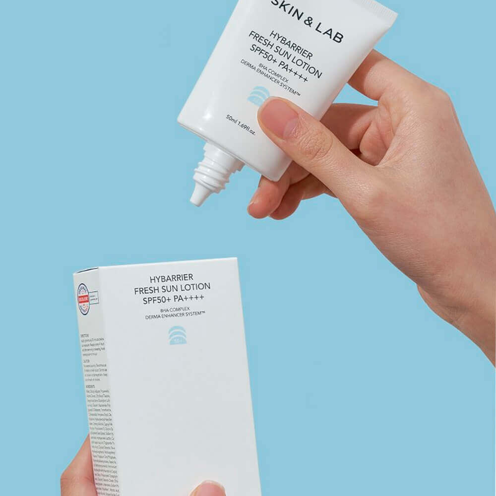 Солнцезащитный крем для сухой и чувствительной кожи SKIN&LAB Hybarrier Fresh Sun Lotion SPF 50+ PA++++