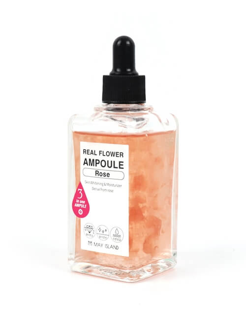 Осветляющая ампульная сыворотка с розой May Island Real Flower Ampoule Rose Осветляющая ампульная сыворотка с розой May Island Real Flower Ampoule Rose