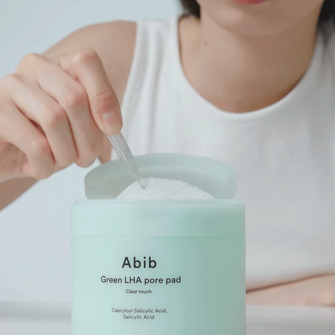 Кислотные тонер-пэды для очищения пор Abib Green LHA Pore Pad Clear Touch