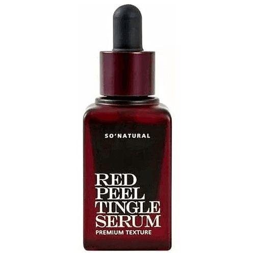 Кислотная пилинг-сыворотка со спикулами So Natural Red Peel Tingle Serum Premium Texture 