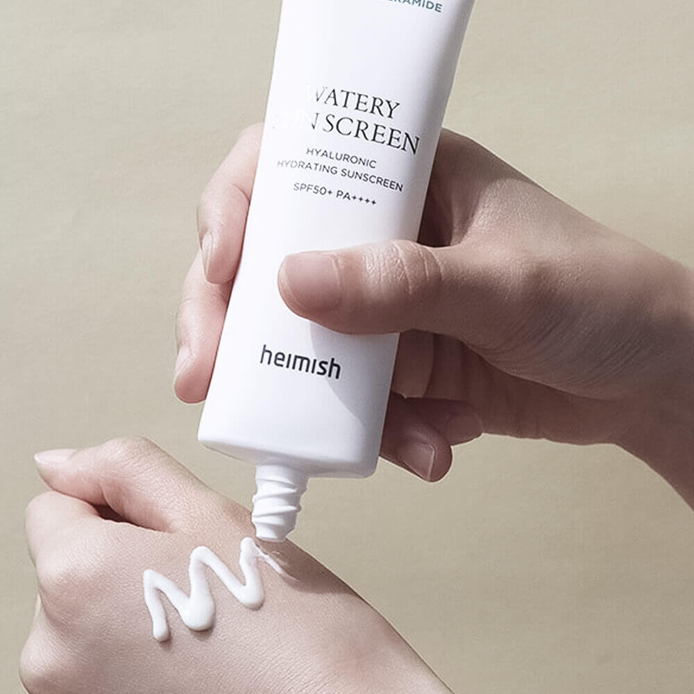 Увлажняющий солнцезащитный крем с морингой Heimish Moringa Ceramide Watery Sun Screen SPF50+ PA++++