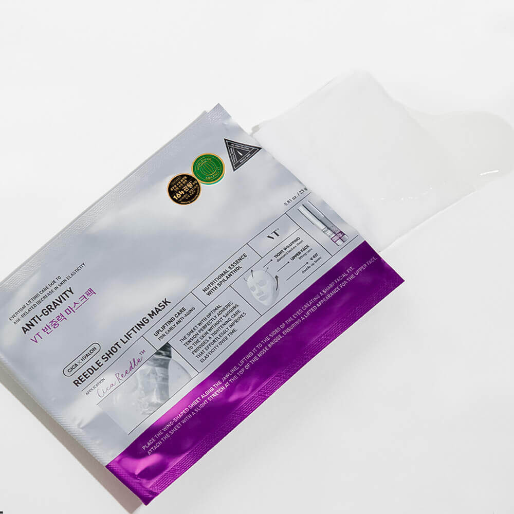 Лифтинг-маска для овала лица с микроиглами VT Cosmetics Reedle Shot Lifting Mask