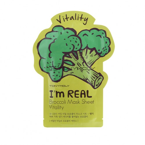 Тканевые маски Tony Moly I'm Real Mask Sheet Broccoli - Брокколи