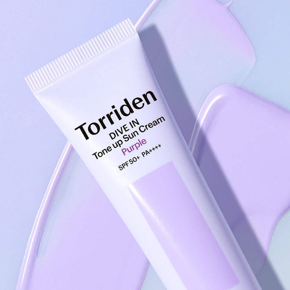 Тонирующий солнцезащитный крем Torriden Dive In Tone Up Sun Cream Purple SPF50+ PA++++