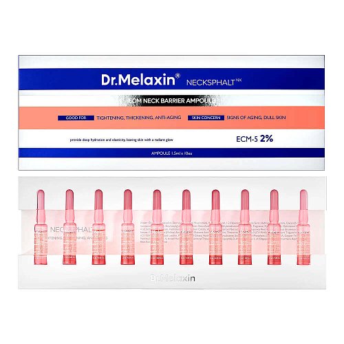 Набор укрепляющих ампул для шеи Dr.Melaxin Necksphalt ECM Neck Barrier Ampoule