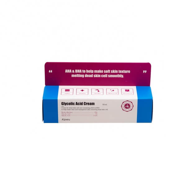 Обновляющий крем для лица с AHA и BHA A'Pieu Glycolic Acid Cream