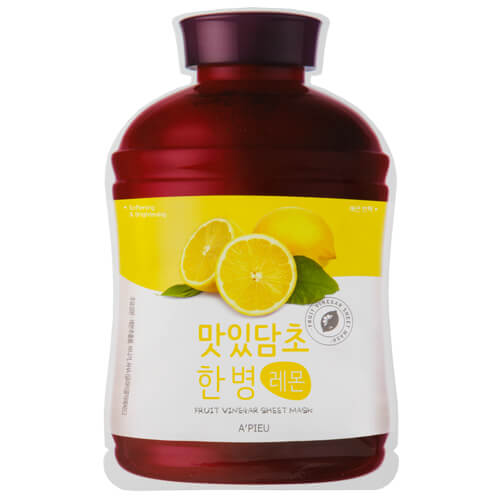 

Тканевые маски с уксусом Apieu Fruit Vinegar Sheet Mask Лимон (Lemon)