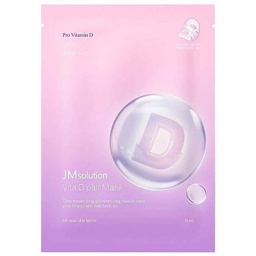 Оздоравливающая тканевая маска с провитамином D JMsolution Vita D'pair Mask