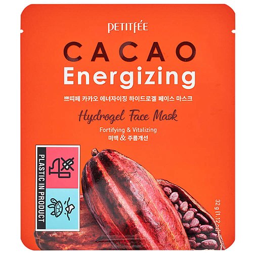 Тонизирующая гидрогелевая маска для лица с какао Petitfee Cacao Energizing Hydrogel Face Mask 