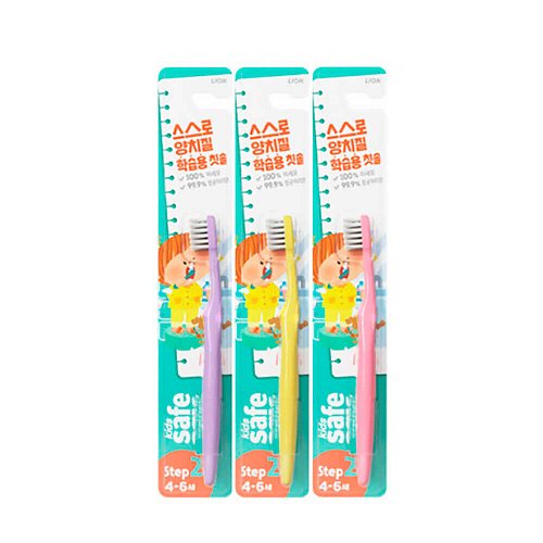 Зубная щётка с ионами серебра для детей 4-6 лет Lion Kids Safe Toothbrush Step 2