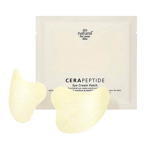 Омолаживающие патчи с пептидами и церамидами So Natural Cera Peptide Eye Cream Patch