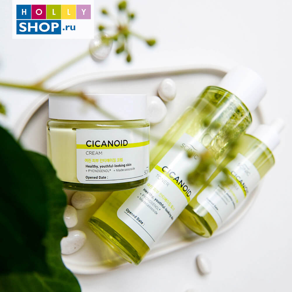 Антивозрастной тоник с циканоидом Scinic Cicanoid Toner