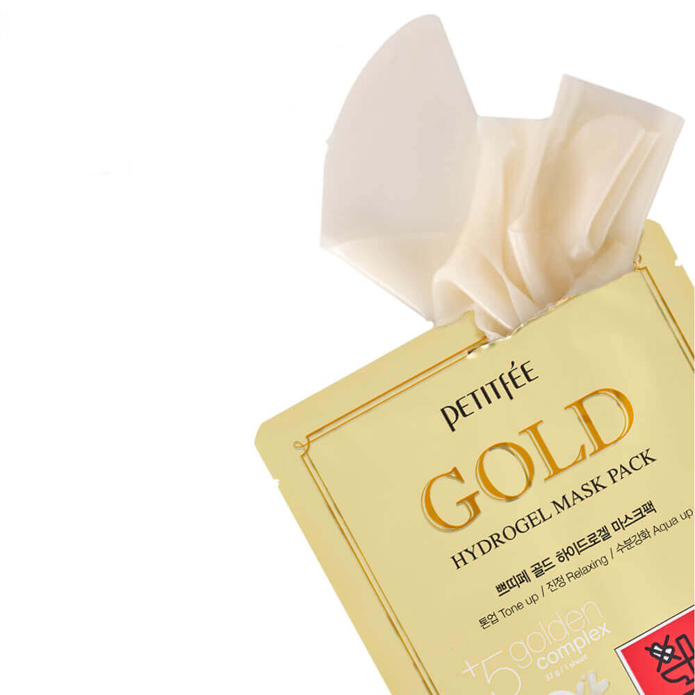 Гидрогелевая маска для лица с золотом Petitfee Gold Hydrogel Mask