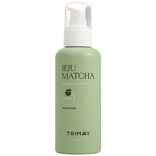 Успокаивающий крем-эмульсия с чаем матча Trimay Jeju Matcha Low pH Soothing Emulsion Cream