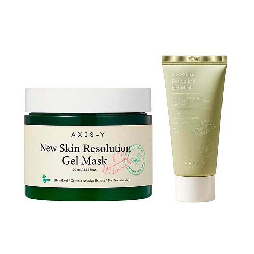 Успокаивающая гелевая маска с хауттюйнией AXIS-Y New Skin Resolution Gel Mask