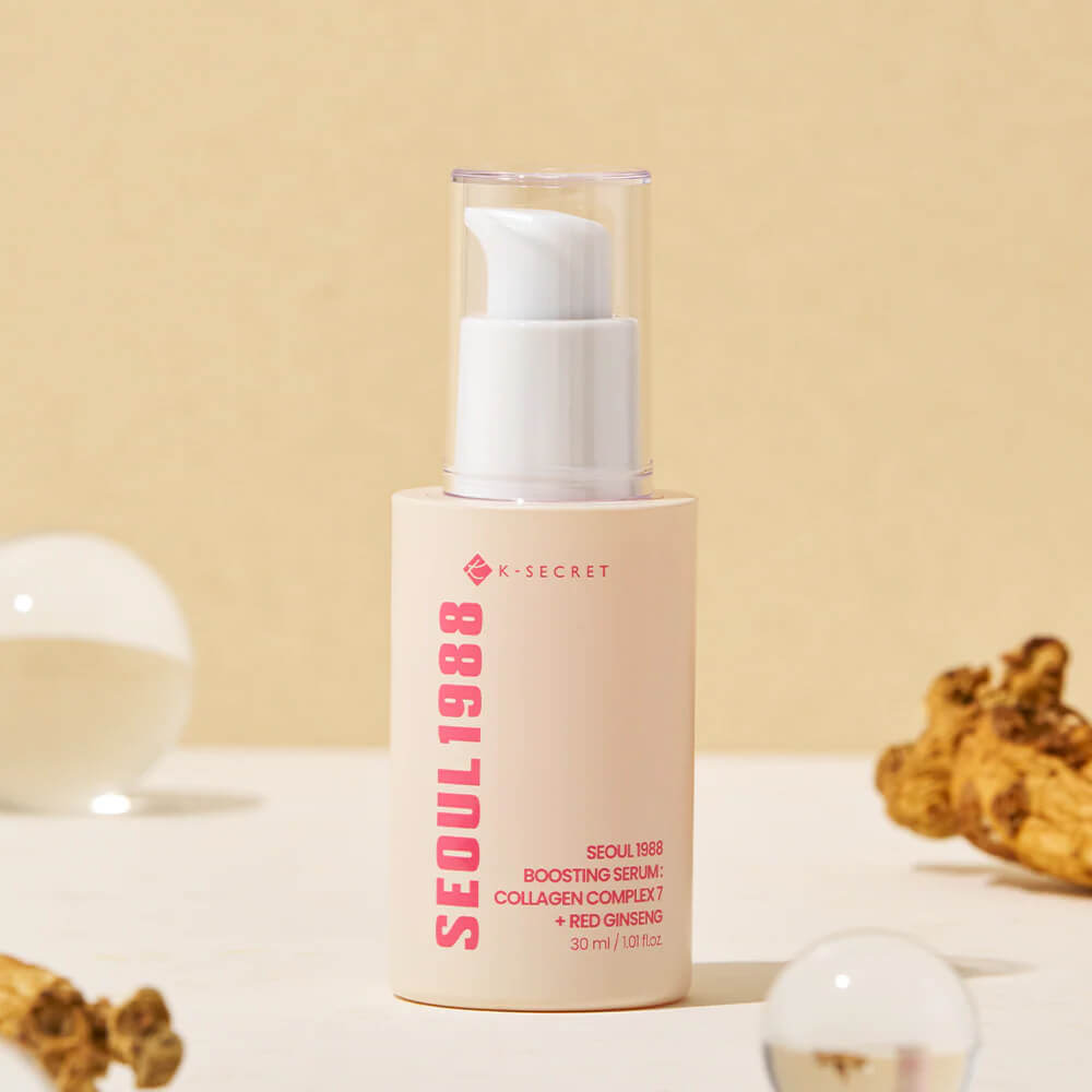 Увлажняющая бустер-сыворотка K-SECRET Seoul 1988 Boosting Serum: Collagen Complex + Red Ginseng