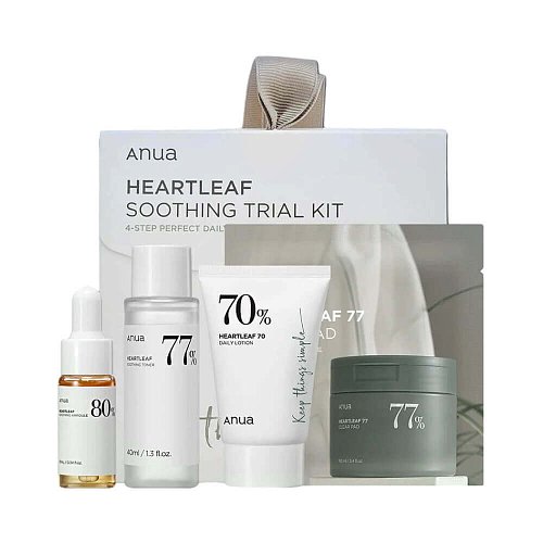 Набор бестселлеров для базового ухода за кожей Anua Heartleaf Soothing Trial Kit