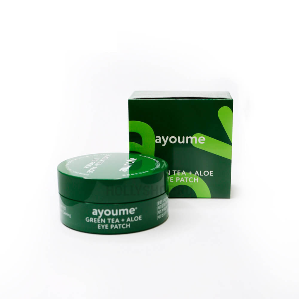 Гидрогелевые патчи с экстрактом алоэ и зеленого чая Ayoume Green Tea + Aloe Eye Patch 
