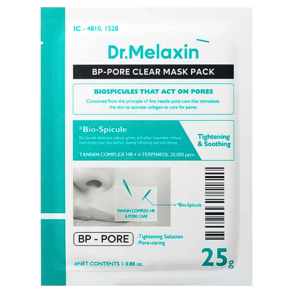 

Тканевая маска Dr.Melaxin, BP Pore Clear Facial Mask Pack