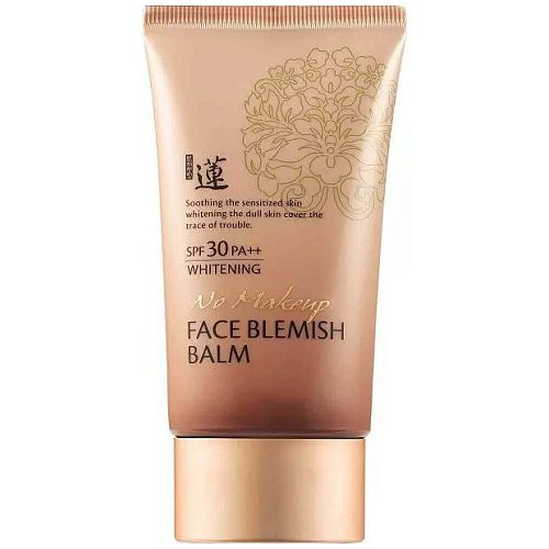 Омолаживающий ББ-крем Welcos Lotus BB No Make Up Face Blemish Balm SPF30 PA++