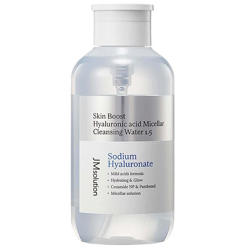 Увлажняющая мицеллярная вода JMsolution Skin Boost Hyaluronic Acid Micellar Cleansing Water 1.5