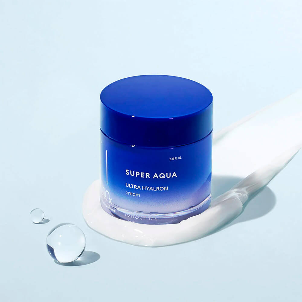 Ультраувлажняющий крем с 10 видами гиалуроновой кислоты Missha Super Aqua Ultra Hyalron Cream