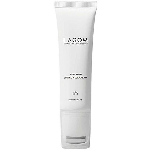 Массажный лифтинг-крем для шеи Lagom Collagen Lifting Neck Cream
