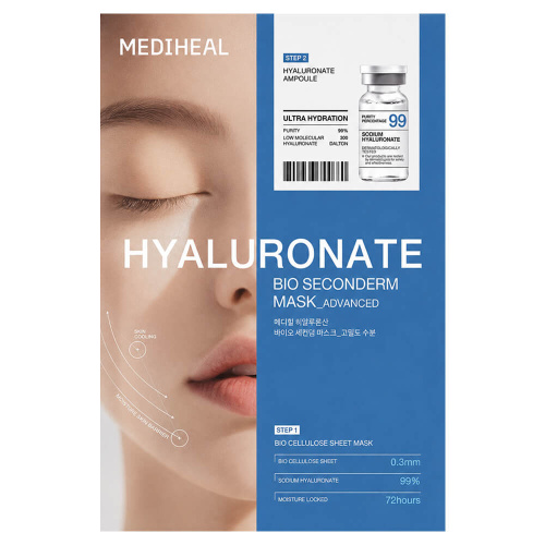 Увлажняющая тканевая маска Mediheal Hyaluronate Bio Seconderm Mask Ultra Hydration