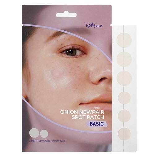 Успокаивающие точечные патчи от воспалений с красным луком IsNtree Onion Newpair Spot Patch Basic