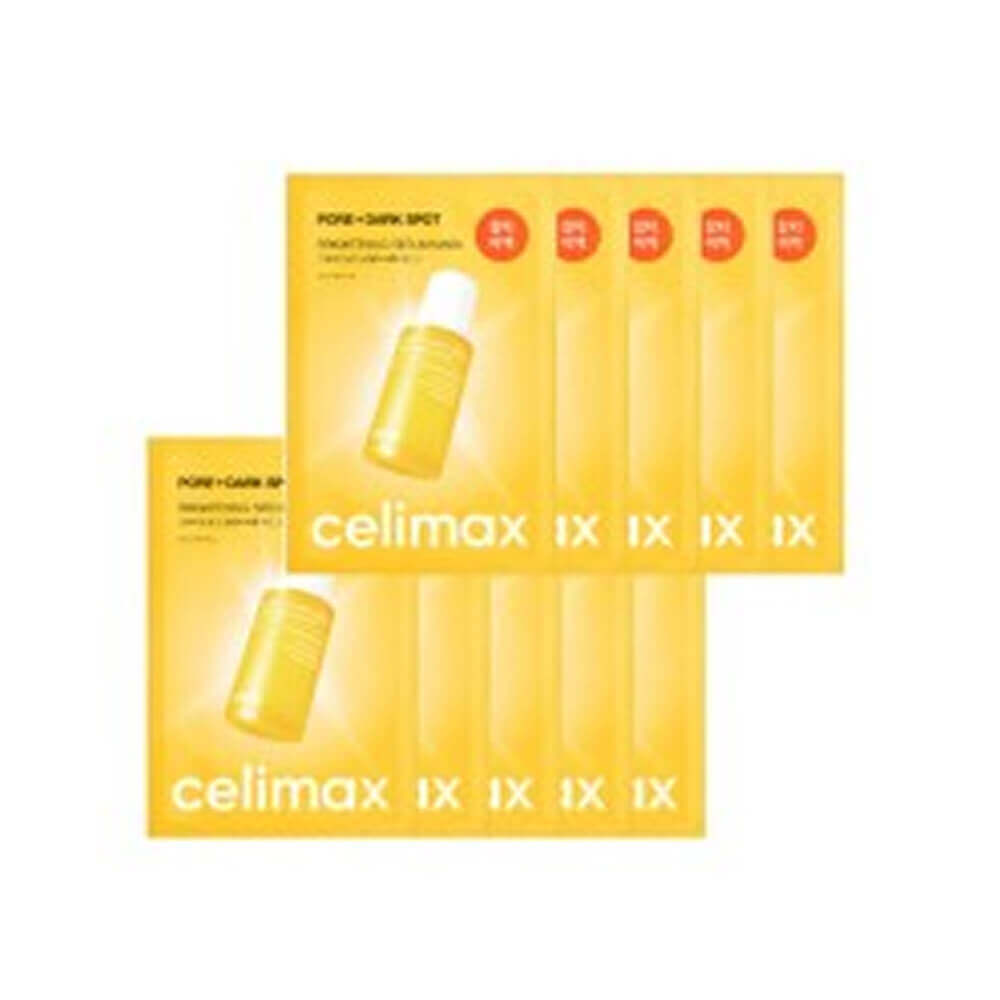 КОРОБКА Маска для выравнивания тона и рельефа кожи Celimax Pore+Dark Spot Brightening Serum Mask