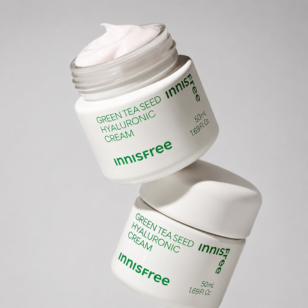 Увлажняющий крем с зелёным чаем Innisfree Green Tea Seed Hyaluronic Cream