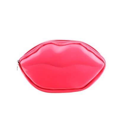Лаковая косметичка в форме губ Ottie Lip Shape Cosmetic Pouch