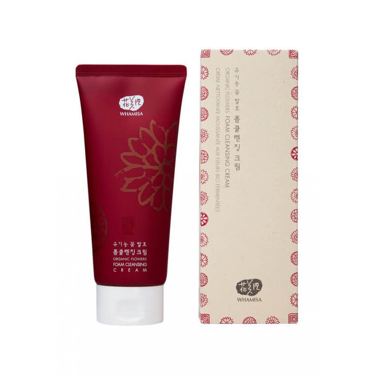 Органическая гель-пенка на основе цветочных ферментов Whamisa  Organic Flowers Foaming Gel