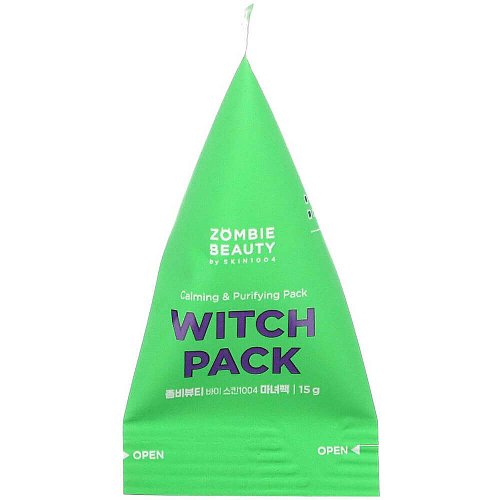 Глиняная маска с зелёным чаем SKIN1004 Zombie Beauty By Witch Pack 4 г