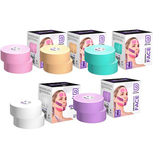 Кинезио тейп для лица из хлопка BB Face Pack Tape™ 2,5 см*5 м
