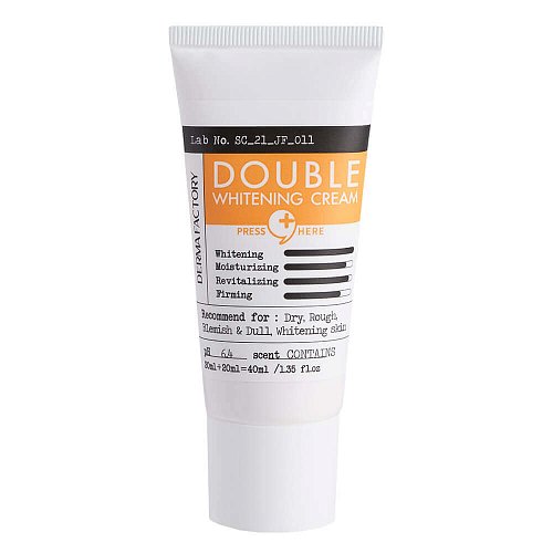 Двойной осветляющий крем с глутатионом и транексамовой кислотой Derma Factory Double Whitening Cream